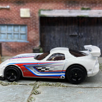 Loose Hot Wheels - Dodge Viper SRT10 ACR - White, Blue and Red Checkered