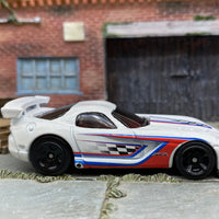 Loose Hot Wheels - Dodge Viper SRT10 ACR - White, Blue and Red Checkered