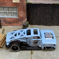Loose Hot Wheels - Erikenstein Race Truck - Blue Gray 52