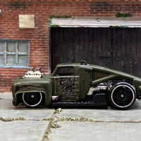 Loose Hot Wheels - Erikenstein Race Truck - Dark Satin Green