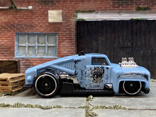 Loose Hot Wheels - Erikenstein Race Truck - Light Blue Blue