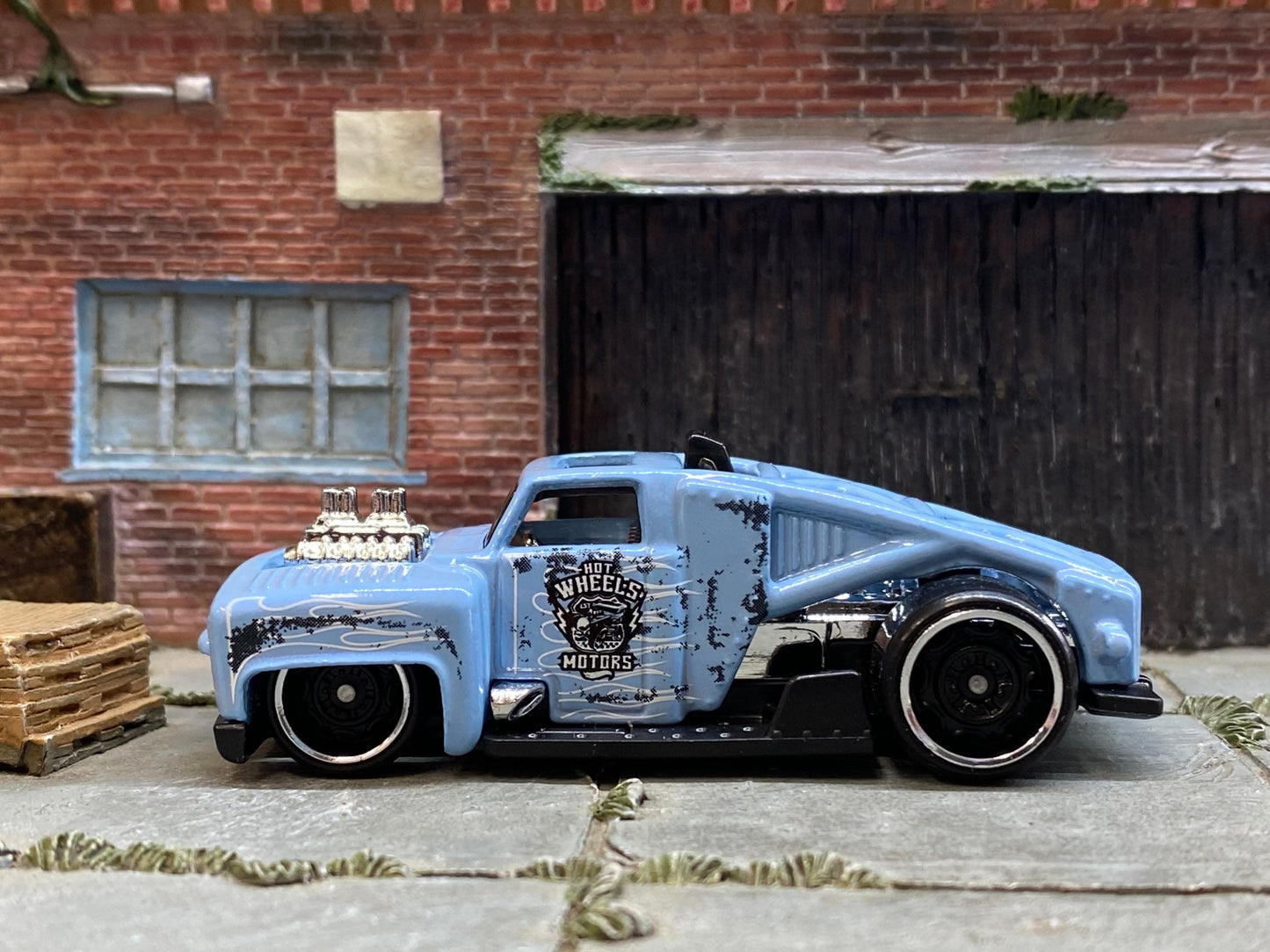 Loose Hot Wheels - Erikenstein Race Truck - Light Blue Blue