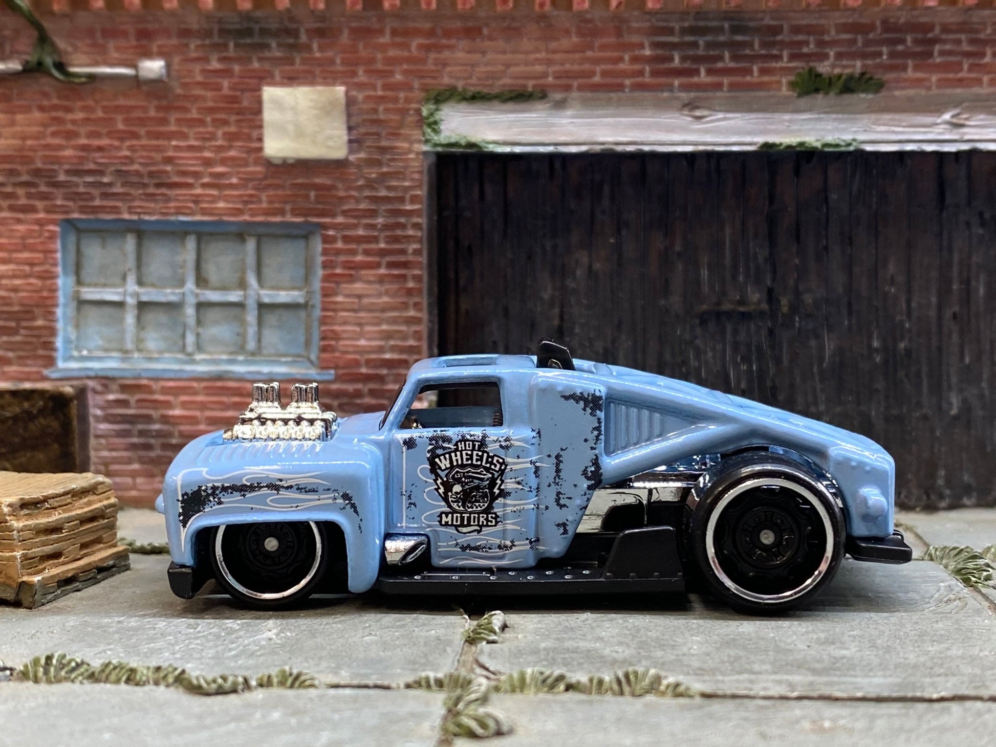 Loose Hot Wheels - Erikenstein Race Truck - Light Blue Blue