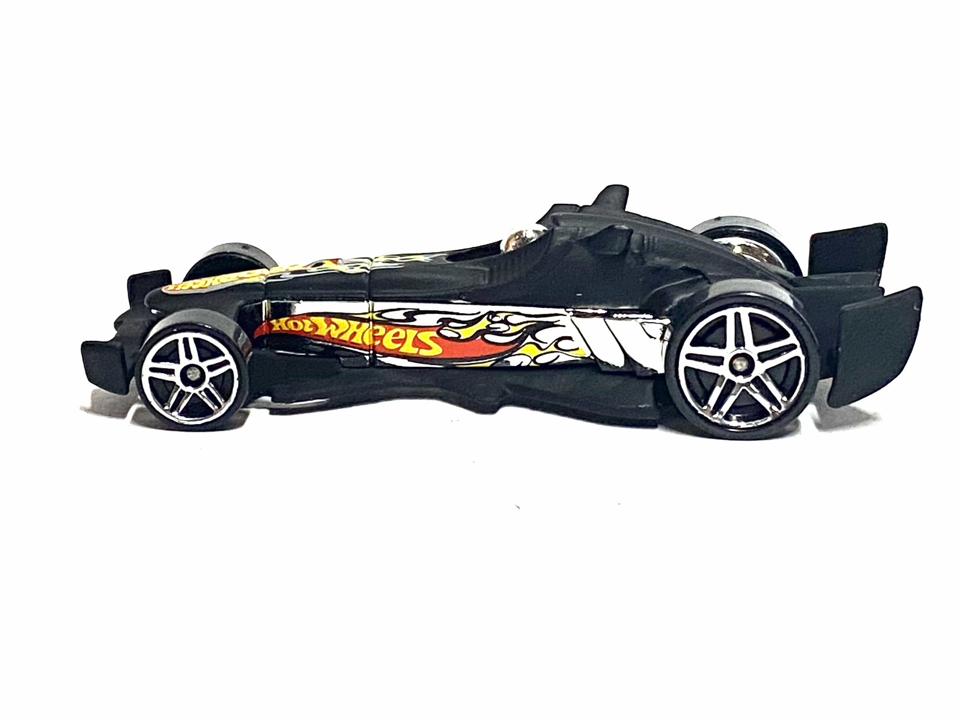 Loose Hot Wheels - F-Racer - Black and Chrome