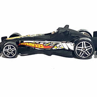 Loose Hot Wheels - F-Racer - Black and Chrome