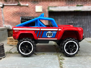 Loose Hot Wheels - Ford Bronco 4×4 - Red and Blue #18 Livery