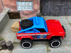 Loose Hot Wheels Ford Bronco 4×4 Dressed in Red and Blue #18 Livery