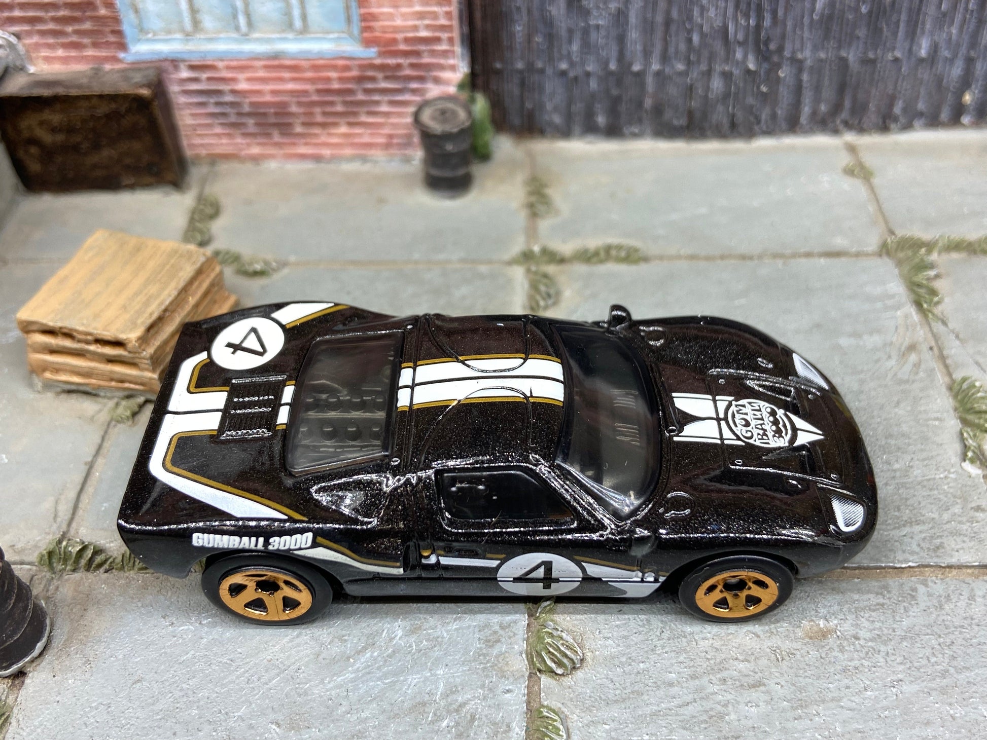 Loose Hot Wheels - Ford GT40 - Black Gumball 3000 Livery