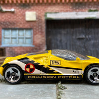 Loose Hot Wheels Ford GT90 Dressed in Yellow and Black