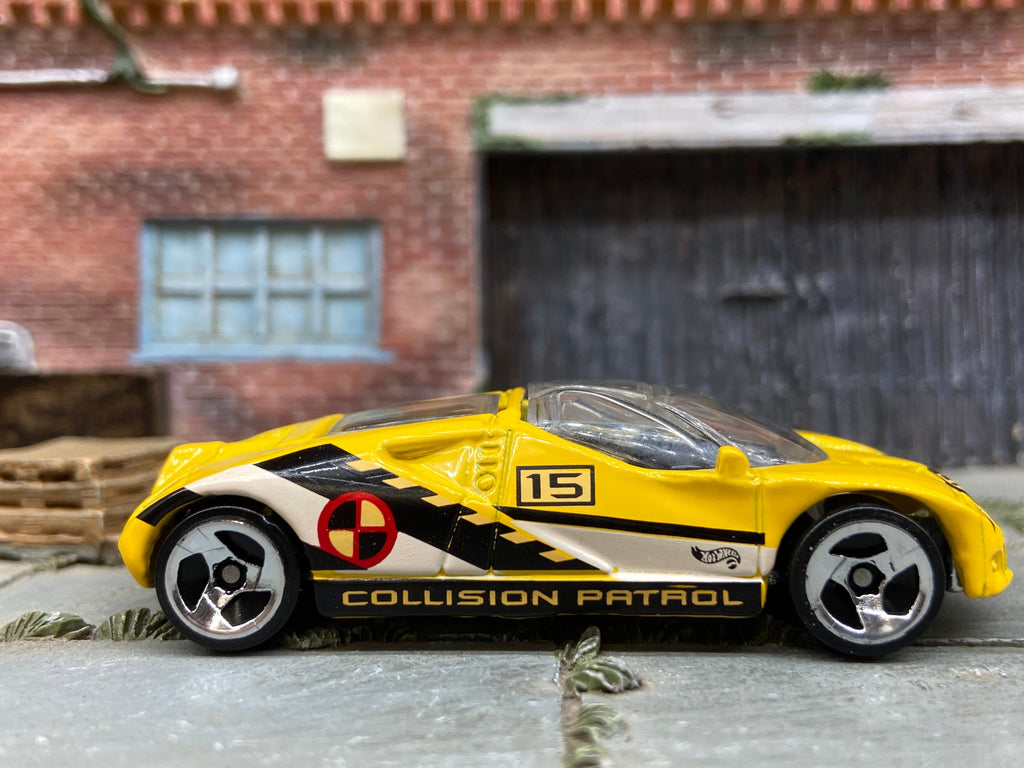 Loose Hot Wheels Ford GT90 Dressed in Yellow and Black