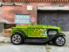 Loose Hot Wheels Ford Model A Pick Up Hooligan Dressed in Green with Flames
