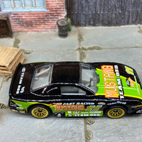 Loose Hot Wheels Ford Mustang Cobra Race Car Dressed in Black and Green Mustang OSO Livery