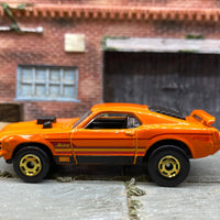 Loose Hot Wheels Ford Mustang Mach 1 Dressed in Orange
