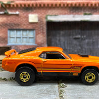 Loose Hot Wheels Ford Mustang Mach 1 Dressed in Orange