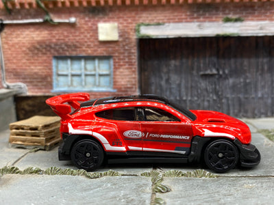 Loose Hot Wheels - Ford Mustang Mach-E 1400 - Red, Black and White Race Livery