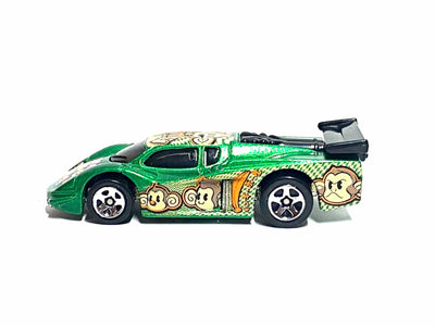 Loose Hot Wheels - GT Racer Race Car - Green SEGA Super Monkey Ball