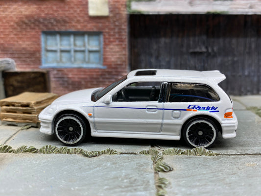 Loose Hot Wheels Honda Civic EF - Greddy White