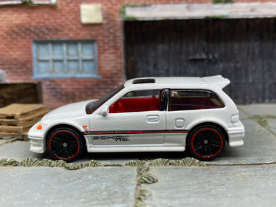 Loose Hot Wheels Honda Civic EF - White and Red