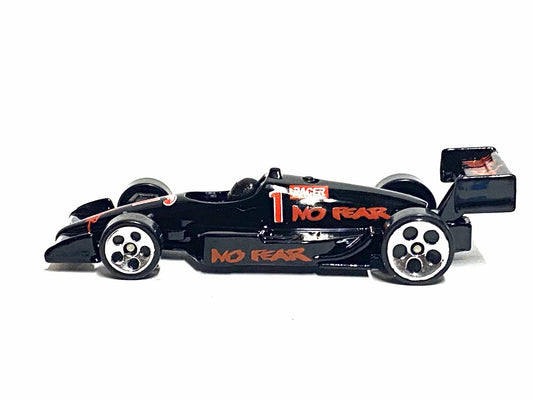 Loose Hot Wheels - Hot Wheels 500 Indy Car - Black and Red No Fear 1