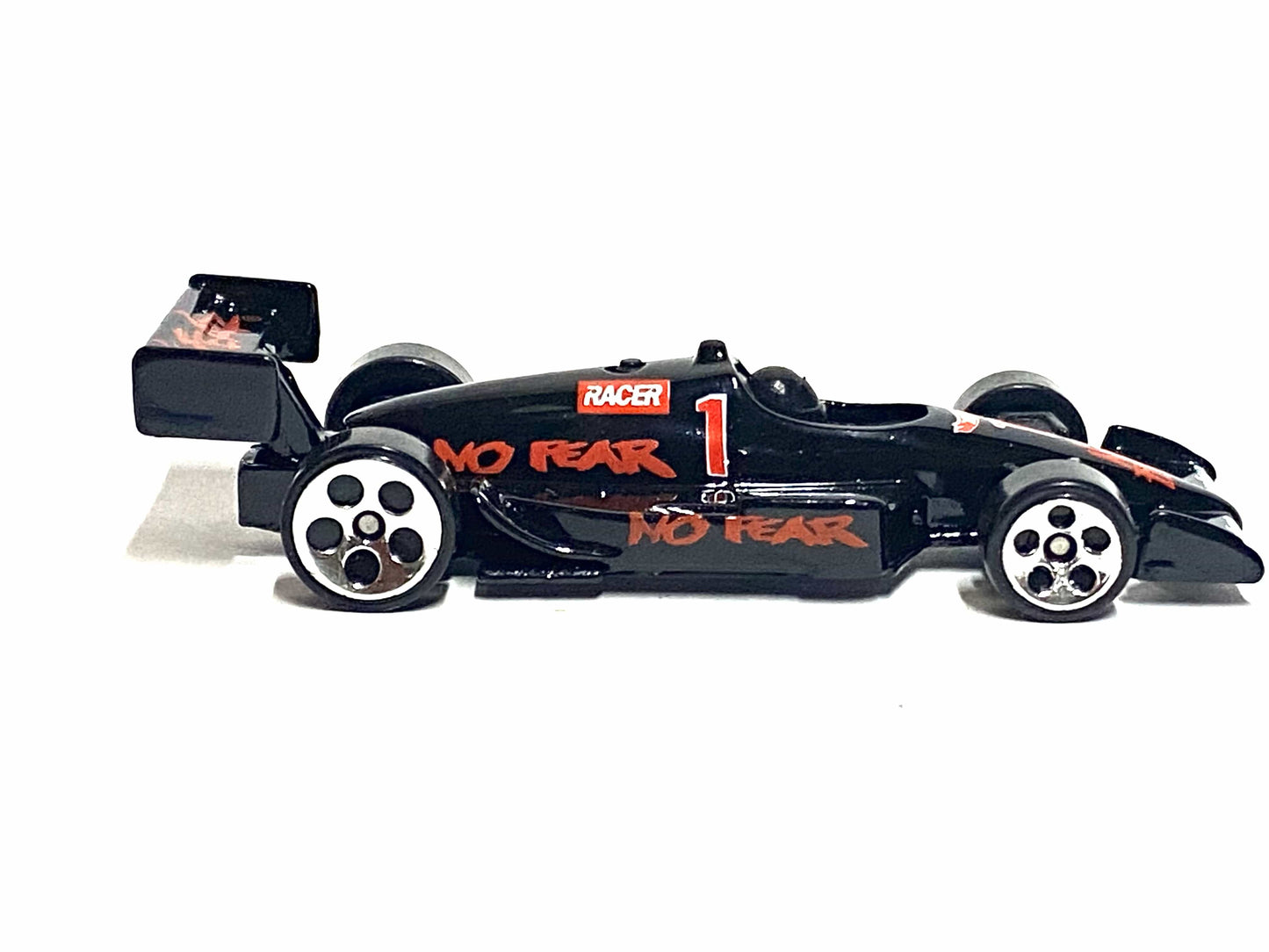 Loose Hot Wheels - Hot Wheels 500 Indy Car - Black and Red No Fear 1
