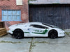 Loose Hot Wheels - Lamborghini Aventador LP 700-4 - White and Green Police
