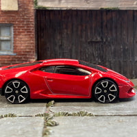 Loose Hot Wheels - Lamborghini Huracan LP610-4 - Red and White