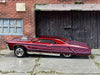Loose Hot Wheels - Layin' Low Lowrider - Dark Red and Pink