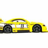 Loose Hot Wheels - LB Super Silhouette Nissan Silvia S15 - Yellow and White LBWK 23