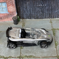 Loose Hot Wheels - Lotus Elise 340R - Silver and Black
