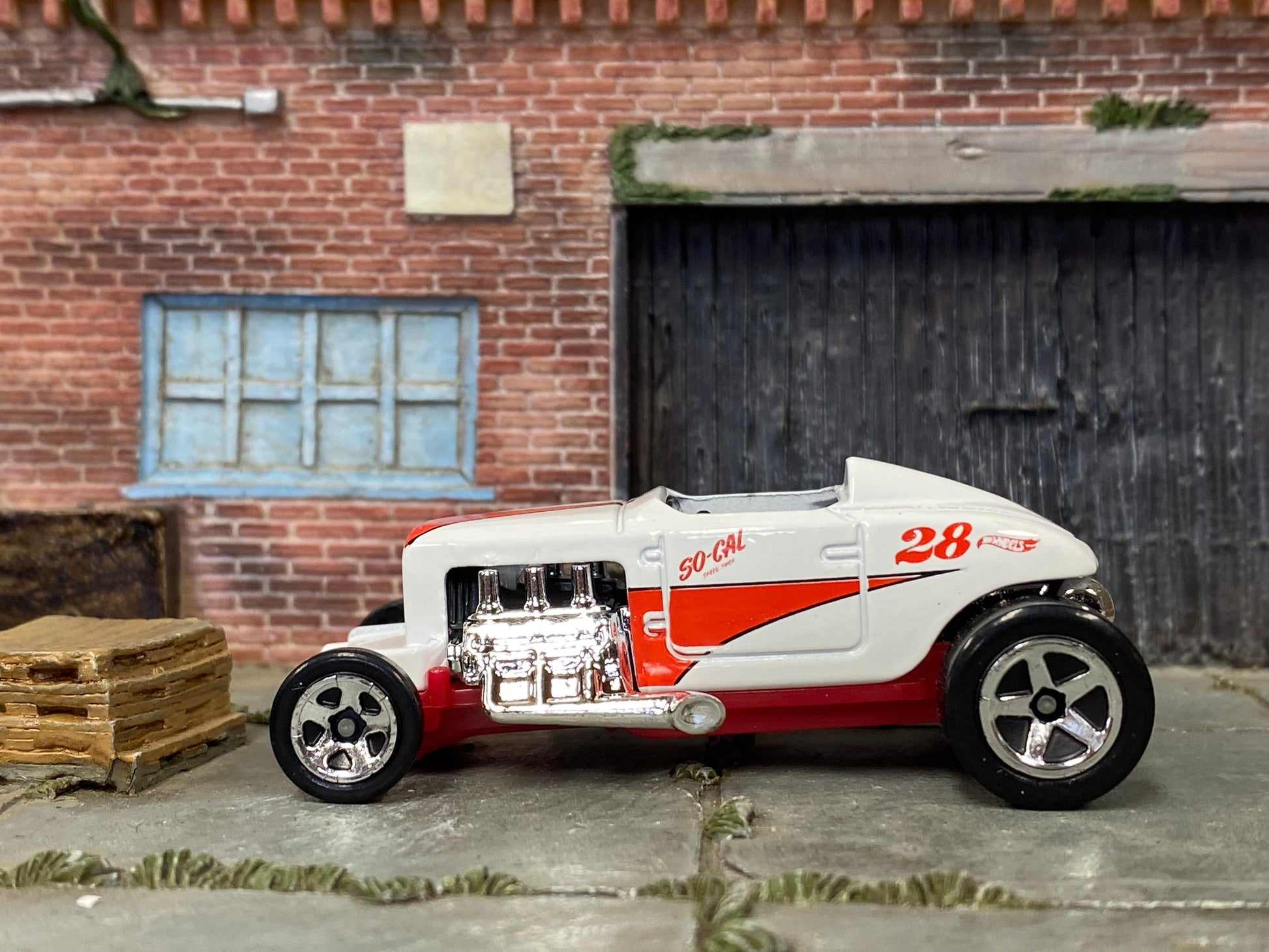 Loose Hot Wheels - Max Steel Hot Rod - So Cal White and Red