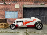 Loose Hot Wheels - Max Steel Hot Rod - So Cal White and Red