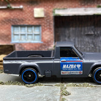 Loose Hot Wheels Mazda REPU Mini Truck - Gray and Blue