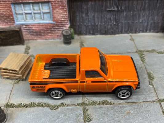 Loose Hot Wheels - Mazda REPU Mini Truck - Orange and Black
