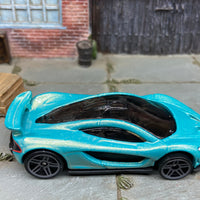 Loose Hot Wheels: McLaren P1 Dressed in Aqua Pearl