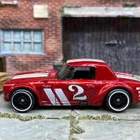 Loose Hot Wheels Nissan Fairlady 2000 - Dark Red and White
