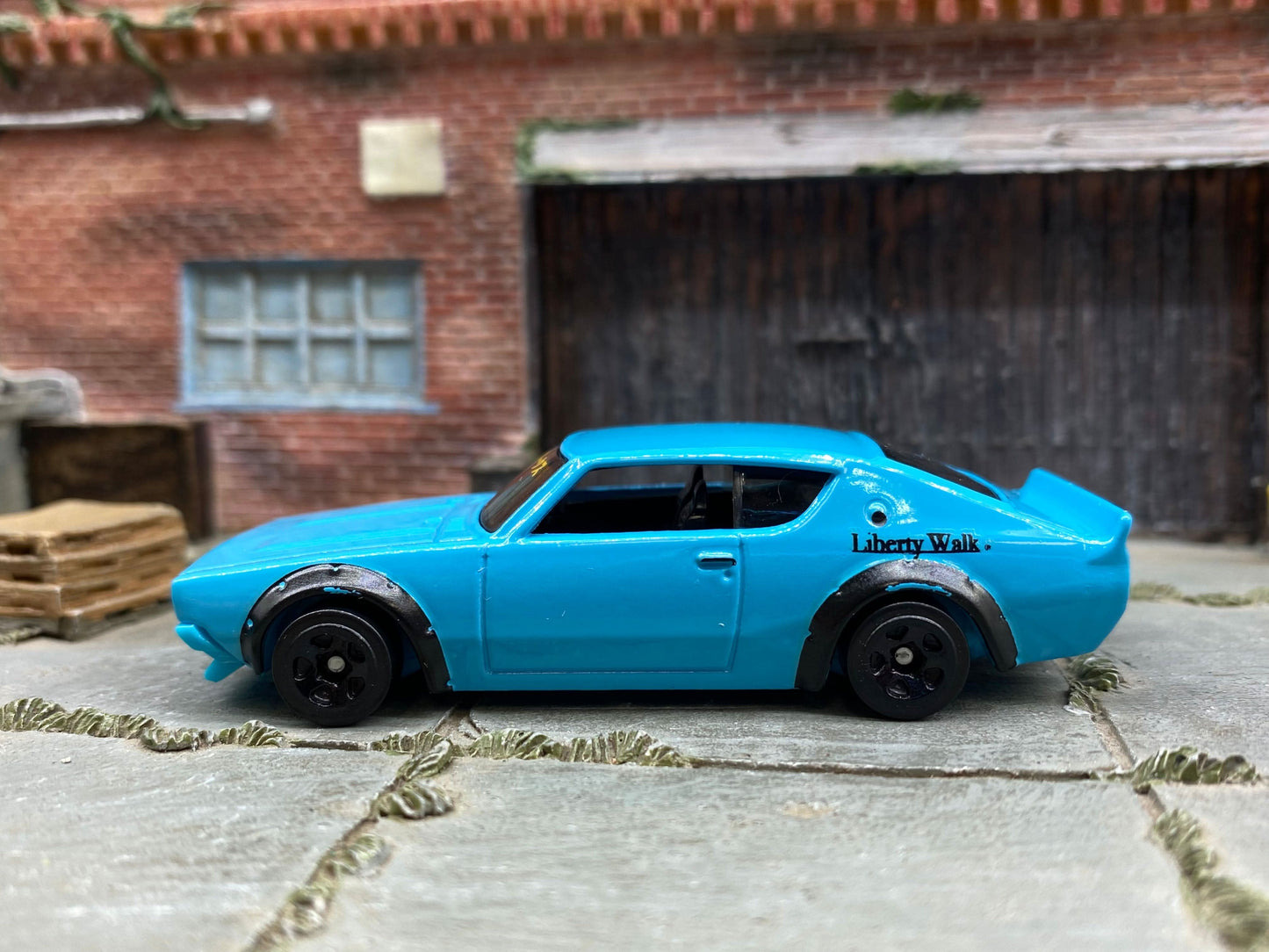 Loose Hot Wheels - Nissan Skyline 2000GT-R LBWK - Blue and Black