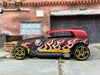 Loose Hot Wheels Phaeton Hot Rod Dressed in Satin Black and Red With Flames