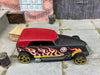 Loose Hot Wheels Phaeton Hot Rod Dressed in Satin Black and Red With Flames