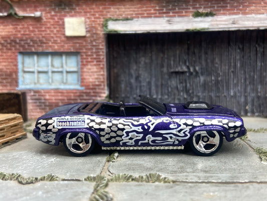 Loose Hot Wheels - Plymouth Barracuda Convertible King Kuda - Purple