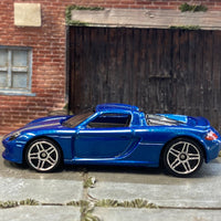 Loose Hot Wheels - Porsche Carrera GT - Blue and Silver