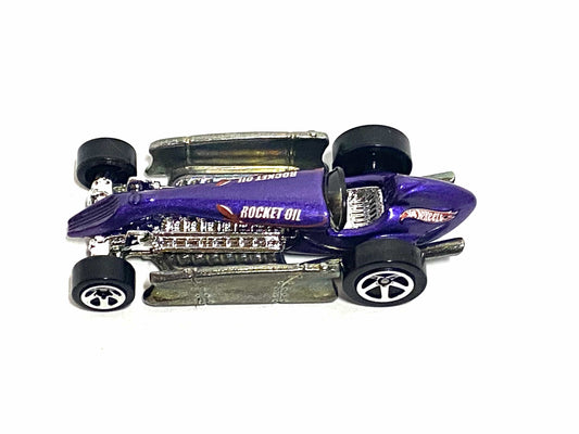 Loose Hot Wheels - Rocket Oil Special Race Car - Purple Rocket