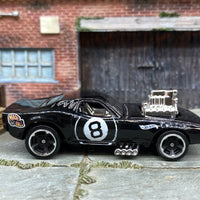 Loose Hot Wheels - Rodger Dodger - Black and White 8 Ball