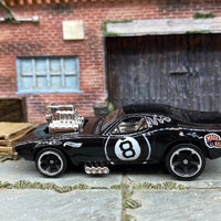 Loose Hot Wheels - Rodger Dodger - Black and White 8 Ball