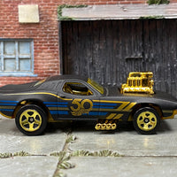 Loose Hot Wheels - Rodger Dodger - Satin Black and Gold 50th Anniversary