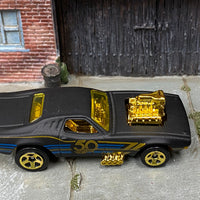 Loose Hot Wheels - Rodger Dodger - Satin Black and Gold 50th Anniversary