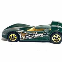 Loose Hot Wheels - Scoup Di Fuego Race Car - Green and Gold