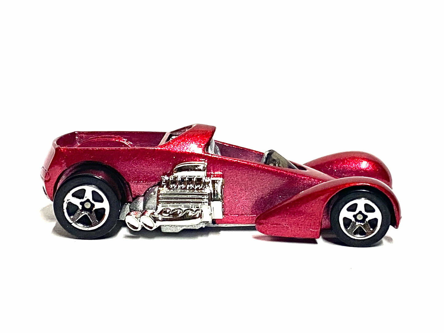 Loose Hot Wheels - Screamin Hauler Race Car - Dark Red