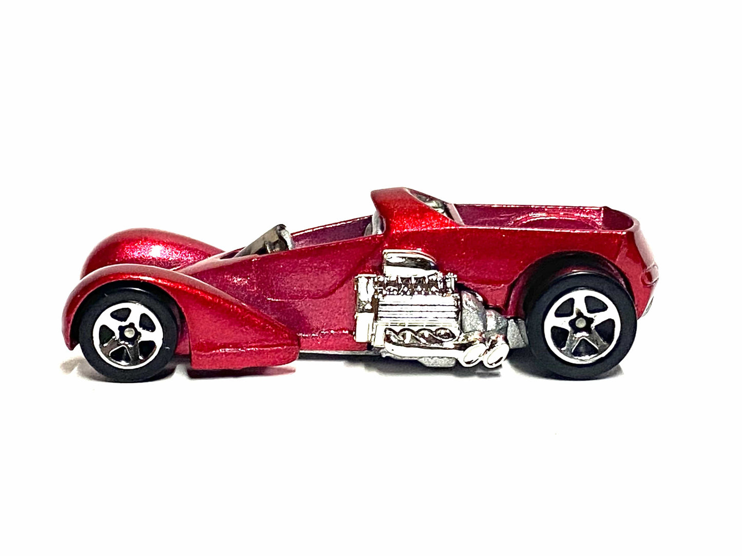 Loose Hot Wheels - Screamin Hauler Race Car - Dark Red