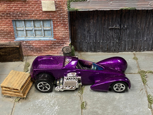 Loose Hot Wheels - Screamin Hauler Race Car - Purple