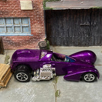 Loose Hot Wheels - Screamin Hauler Race Car - Purple